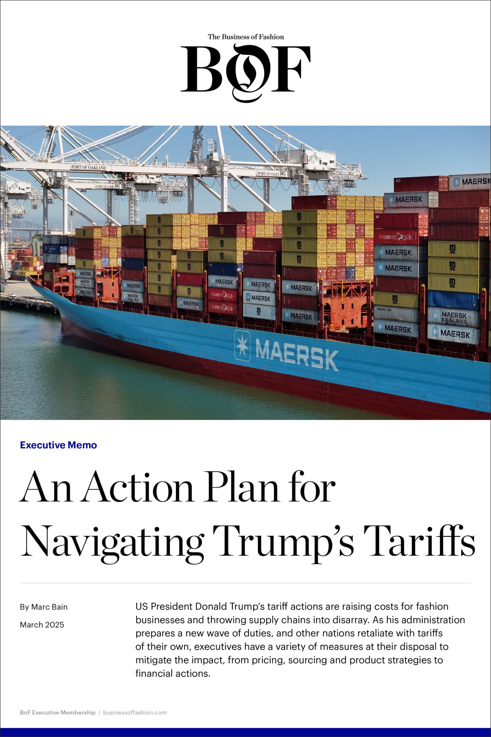 Executive Memo | An Action Plan for Navigating Trump’s Tariffs