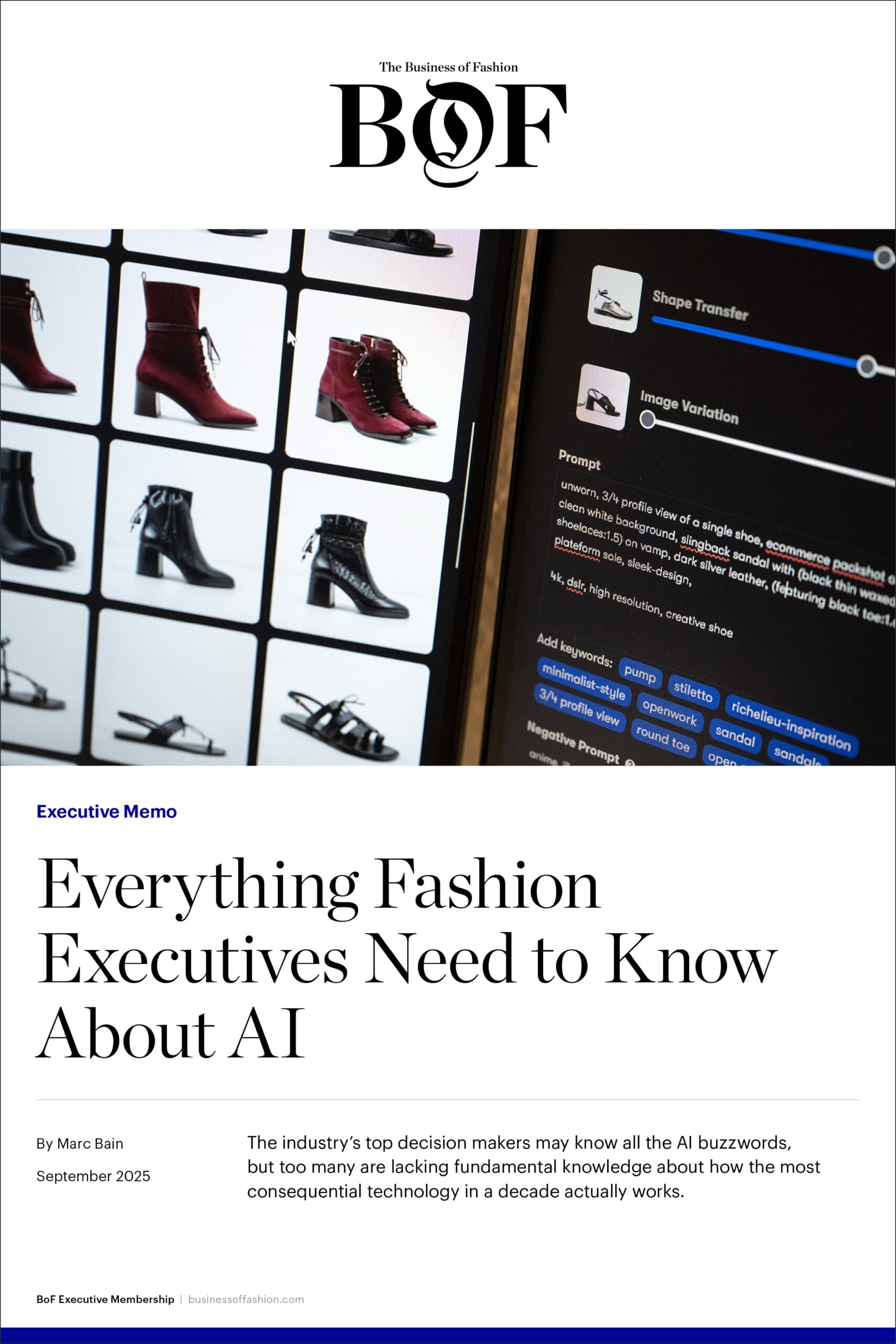 Executive Memo | Everything Fashion Executives Need to Know About AI