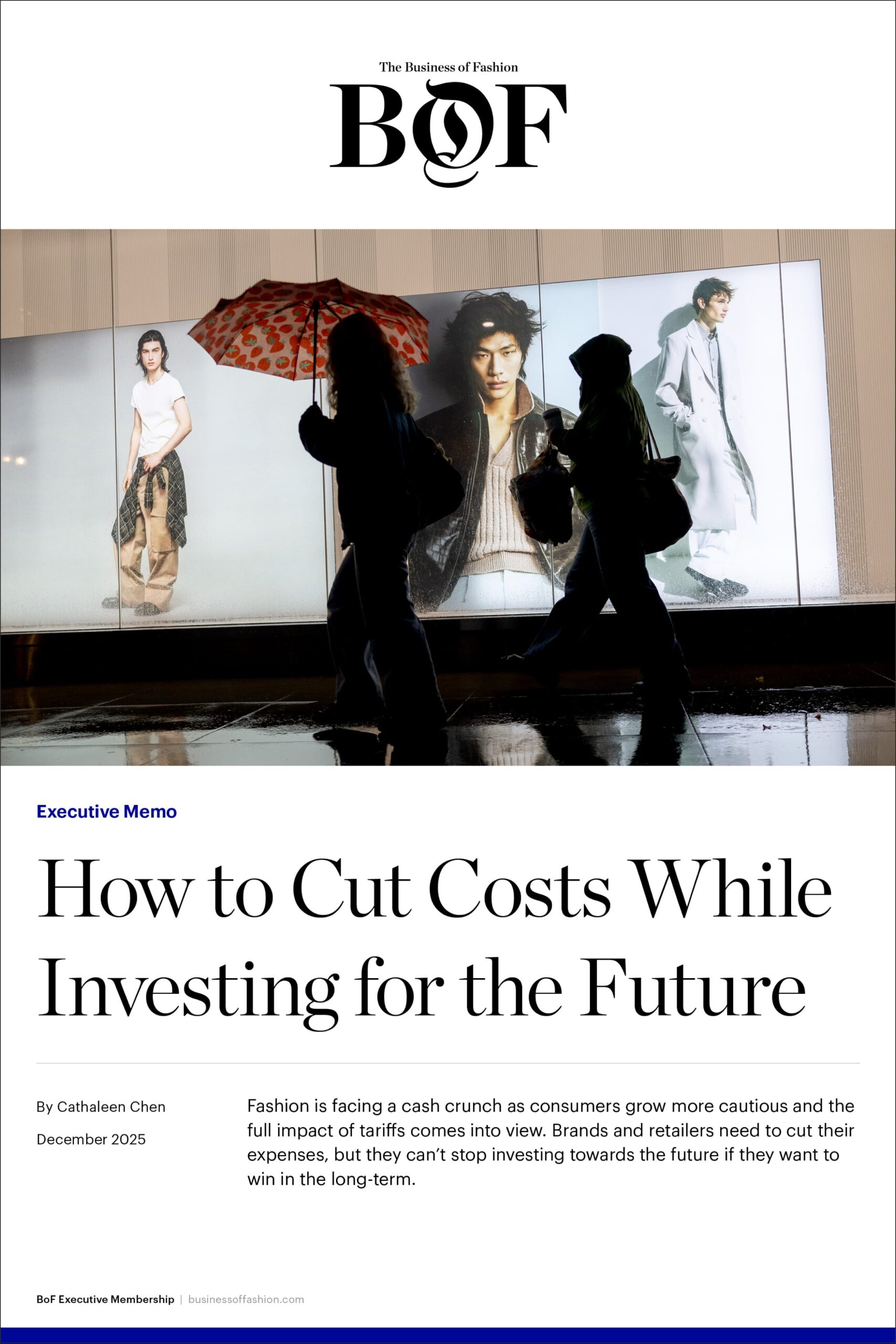 Executive Memo | How to Cut Costs While Investing for the Future