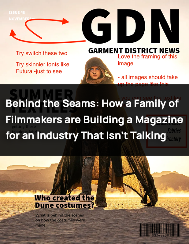 Behind the Seams: How a Family of Filmmakers are Building a Magazine for an Industry That Isn’t Talking