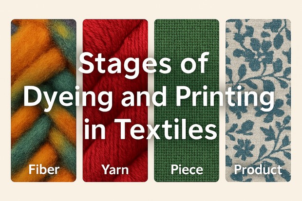 Stages of Dyeing and Printing in Textiles: Process & Techniques