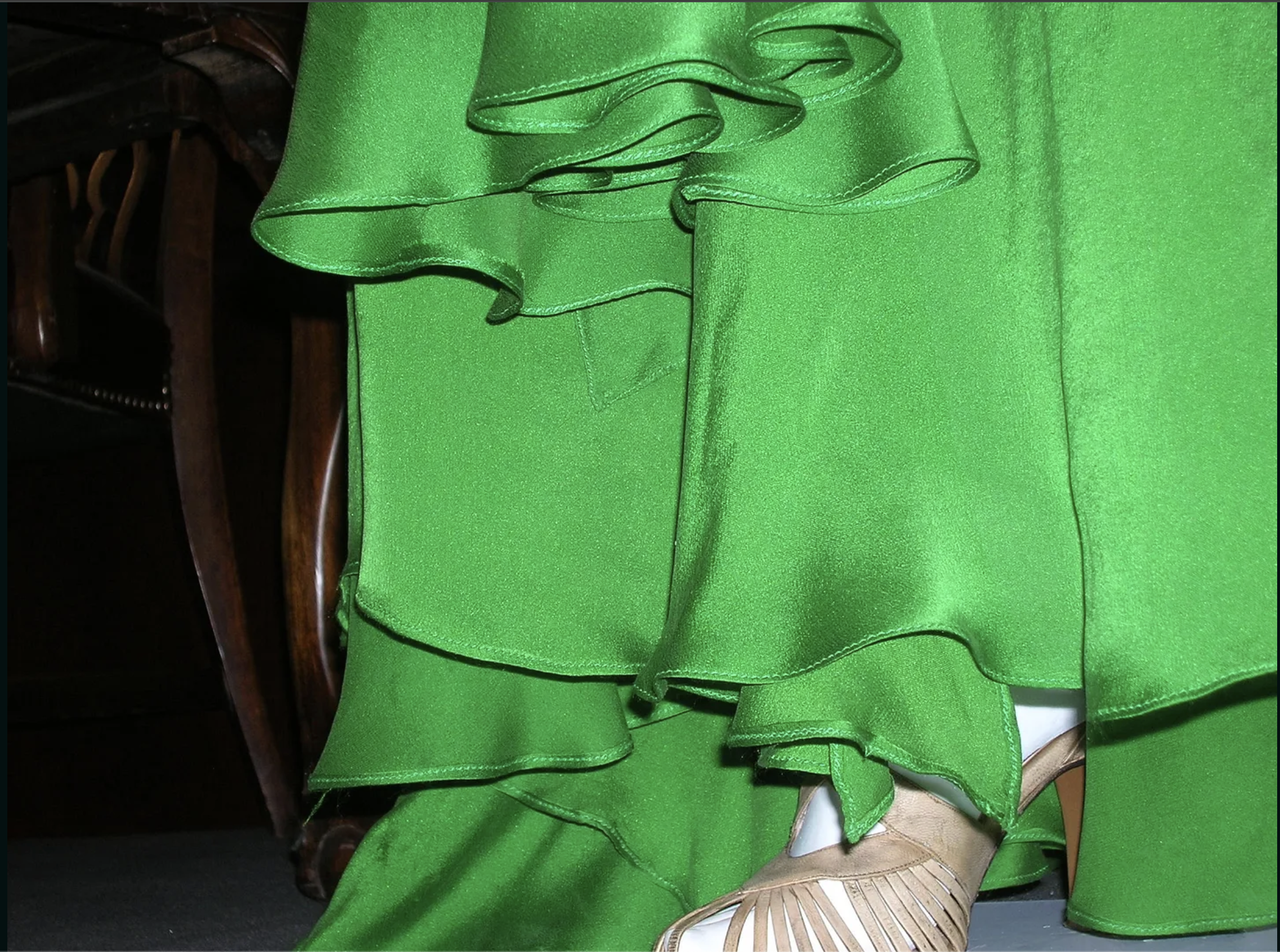 Atonement green dress gallery image 3