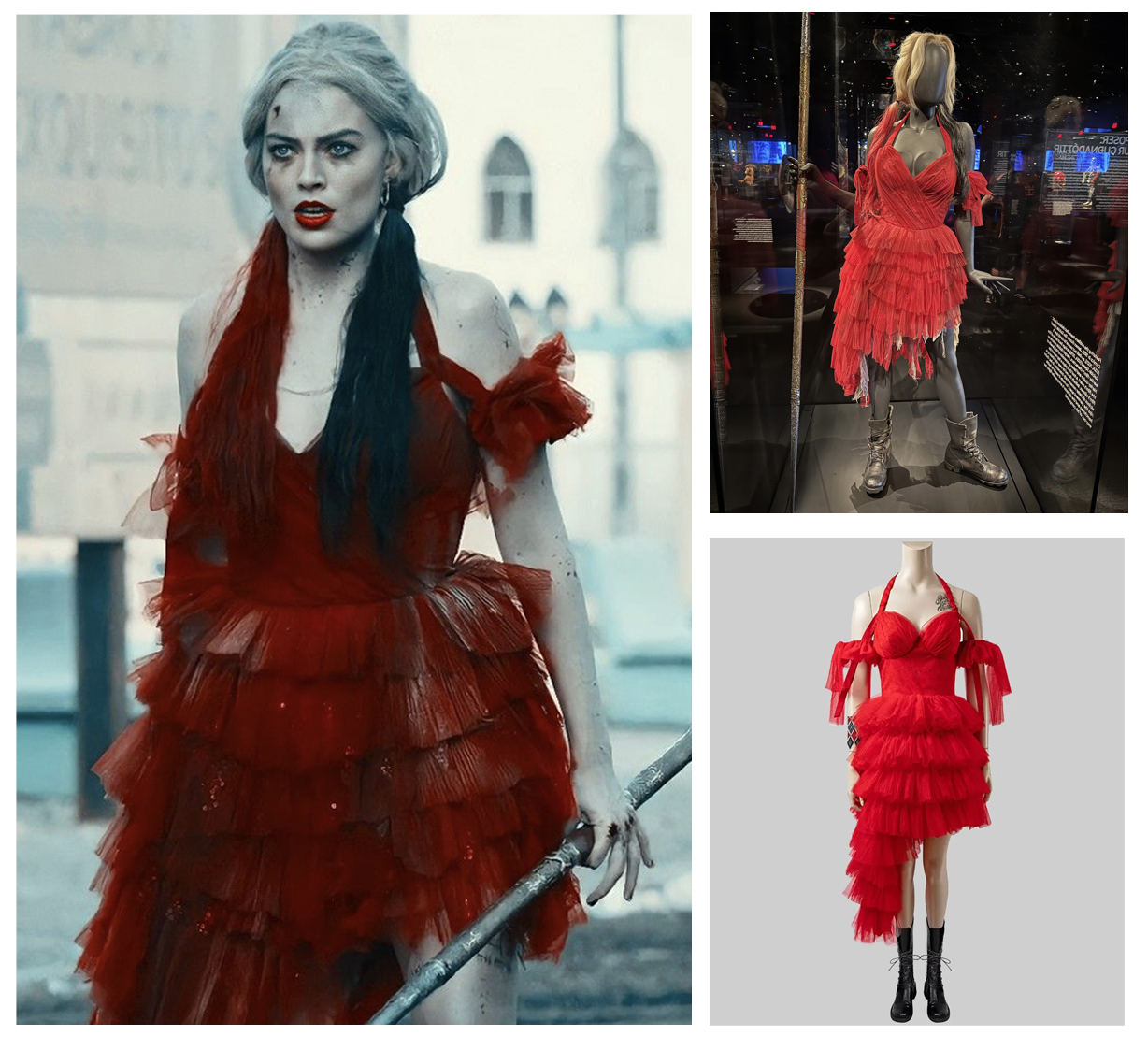 Styled textile and costume dye detail for film and fashion comparison