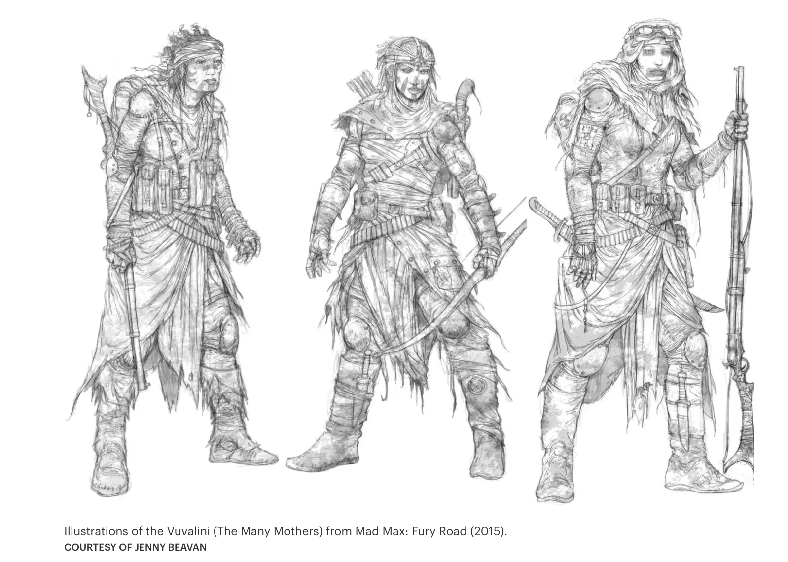 Illustrations of the Vuvalini. 