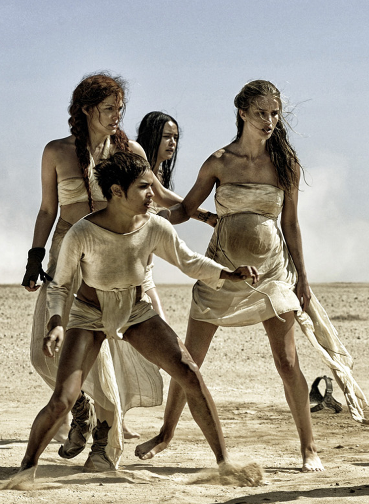The wives costume still from Mad Max Fury Road